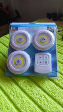 LED Light Under Closet Battery Powered Closet Wall Lamp with Remote, Set of 3