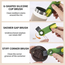 3-in-1 Multifunctional Bottle & Cup Cleaning Brush – Lid & Cover Scrubber (1 Pc)