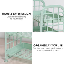 2Layer Foldable Plastic Small Storage Shelf / Rack (1 Pc / Mix Color)