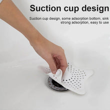 White Silicone Star Shaped Sink Filter Bathroom Hair Catcher Drain Strainers Basin