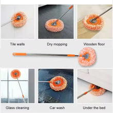 360° Rotatable Ceiling Dust Cleaning Mop  for Ceiling Floor Bathroom Kitchen Tile