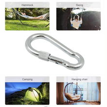 Snap Hook with Screw Stainless Steel Heavy Duty Carabiner Clip (10×100 MM / 1 Pc)