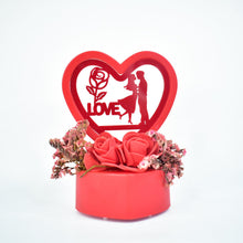 Romantic Couple Heart Showpiece