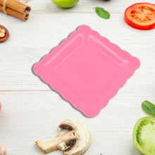 Square Plastic Dinner Plate Snacks Breakfast Serving Trays Home School  8 Pc Set