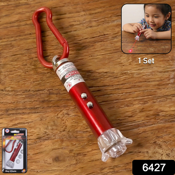 4 in1 Laser Light, LED Flashlight + Torch Keychain + Laser Pointer