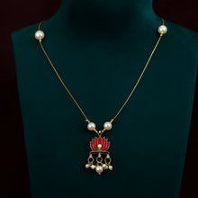 Traditional Lotus Motif Pendant Chain (1 Pc)