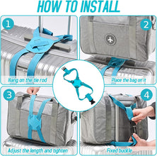 Adjustable Luggage Travel Bag Strap Belt - (1 Pc)