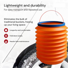 Foldable Storage Bucket , Water Container & Dustbin Multiuse Bucket For Home , Car & Kitchen Use Bucket